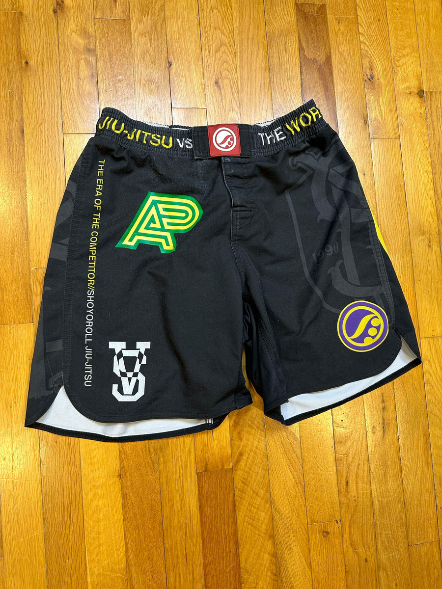 Shoyoroll OG Purple Logo Shorts with Heatstamps • Black • Medium