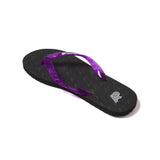 Albino and Preto x Locals Slippers Purple Straps • Black • 9.5-10.5 • BRAND NEW