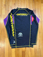 Shoyoroll 2013 Original Ranked Rash Guard LS • Black/Purple • Large (L)