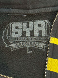 Shoyoroll OG Heatstamped Logo Zip-Up Hoodie • Black • Large (L) • GENTLY USED