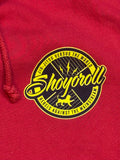 Shoyoroll OG Red Zip-Up Heatstamped Hoodie • Red • Large (L) • BARELY USED