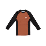 Albino and Preto Essential Ranked Rash Guard LS • Brown • XL • BRAND NEW