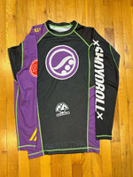 Shoyoroll Protectors x Curators Rash Guard LS • Purple • Large (L) • GENTLY USED