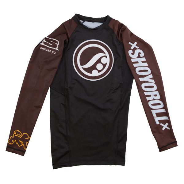 Shoyoroll 2015 Q3 Ranked Rash Guard LS • Brown • Large (L) • GENTLY USED