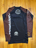 Shoyoroll 2015 Q3 Ranked Rash Guard LS • Brown • Large (L) • GENTLY USED