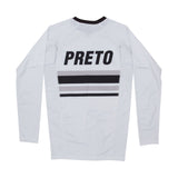 Albino and Preto 18 Comp Rash Guard LS • White • Medium (M) • BRAND NEW