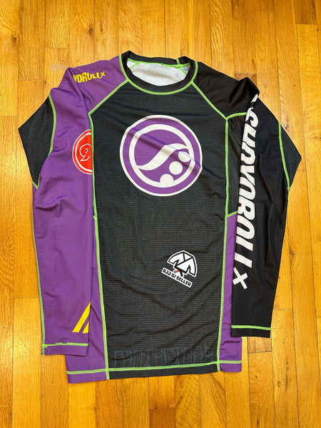 Shoyoroll Protectors x Curators Rash Guard LS • Purple • Large (L) • GENTLY USED