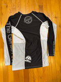 Shoyoroll Old School Ranked Purple Rash Guard LS • Black • Large • GENTLY USED