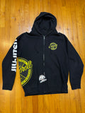 Shoyoroll OG Heatstamped Zip-Up Hoodie • Black • Large (L) • GENTLY USED