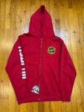 Shoyoroll OG Heatstamped Zip-Up Hoodie • Red • Large (L) • GENTLY USED