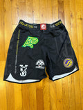 Shoyoroll OG Purple Logo Shorts with Heatstamps • Black • Medium • GENTLY USED