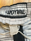 Shoyoroll OG Purple Logo Shorts with Heatstamps • Black • Medium • GENTLY USED