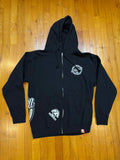 Shoyoroll OG Heatstamped Zip-Up Hoodie • Black • Large (L) • GENTLY USED