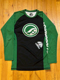 Shoyoroll Hunt Competitor Rash Guard LS • Black/Green • Medium (M) • GENTLY USED