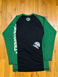 Shoyoroll Hunt Competitor Rash Guard LS • Black/Green • Medium (M) • GENTLY USED