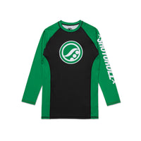 Shoyoroll Hunt Competitor Rash Guard LS • Black/Green • Medium (M) • GENTLY USED