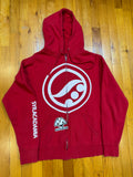 Shoyoroll OG Lightweight Logo Zip-Up Hoodie • Red • Medium (M) • GENTLY USED