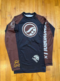 Shoyoroll 2015 Q3 Ranked Rash Guard LS • Brown • Medium (M) • GENTLY USED