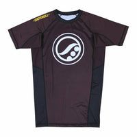 Shoyoroll 2017 Q4 Ranked Rash Guard SS • Brown • Medium (M) • GENTLY USED