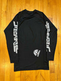 Shoyoroll Carbon Competitor Rash Guard LS • Black • Medium (M) • GENTLY USED