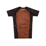 Albino and Preto Tonal Swirl Comp Rash SS • Brown • Extra Large (XL) • BRAND NEW