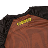 Albino and Preto Tonal Swirl Comp Rash SS • Brown • Extra Large (XL) • BRAND NEW