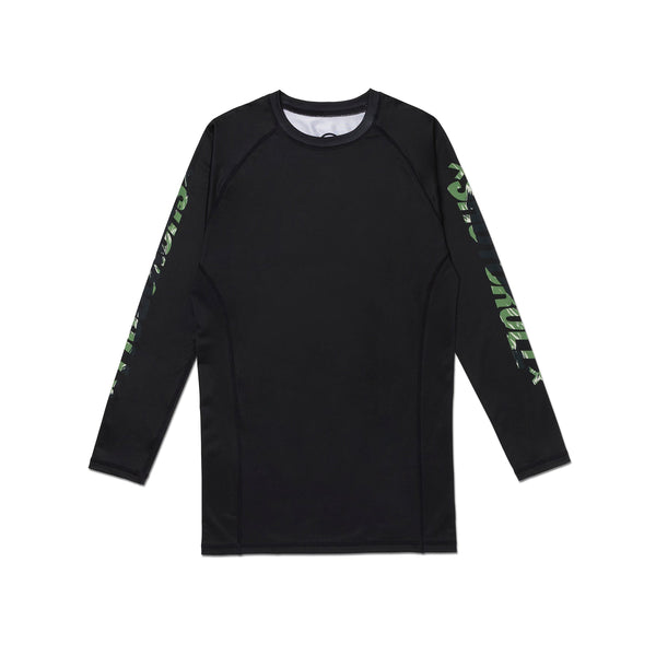 Shoyoroll Retro Camo Rash Guard LS • Black • Large (L) • BRAND NEW