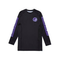 Shoyoroll Grape Competitor Rash Guard LS • Black • Large (L) • BRAND NEW