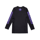 Shoyoroll Grape Competitor Rash Guard LS • Black • Large (L) • BRAND NEW