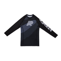 Albino and Preto Locals Scene Rash Guard LS  Tonal • Black • Medium • BRAND NEW