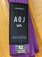 Shoyoroll x RVCA x Art Of Jiu-Jitsu AOJ Purple Belt • Purple • A2 • BRAND NEW