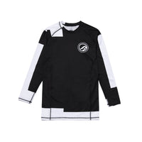 Shoyoroll Blocked Out Training Rash Guard LS • Black/White • Medium • BRAND NEW