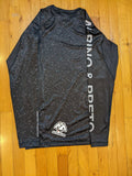 Albino and Preto Galaxy Rash Guard LS • Black • Extra Extra Large (2XL) • BARELY USED