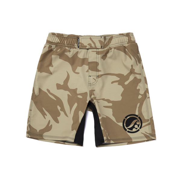 Shoyoroll Training Fitted Shorts (BF20) • Tan Camo • Extra Large • BRAND NEW