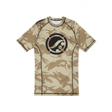 Shoyoroll Training Rash Guard SS (BF20) • Tan Camo • Extra Large • BRAND NEW