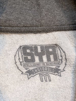 Shoyoroll Old School Zip-Up Hoodie with Heatstamps • Grey • Medium • BRAND NEW