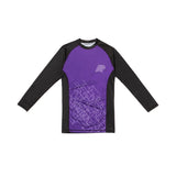 Albino and Preto Wireframe Rash Guard LS • Purple • Extra Large (XL) • BRAND NEW