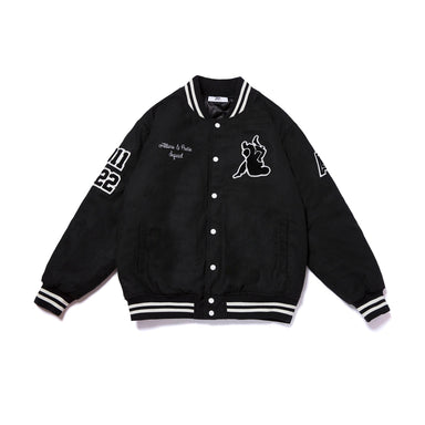 Albino and Preto 2022 Reserve Membership Varsity Jacket • Black