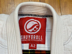 Shoyoroll Batch 27 T-BONE • White • A2 • BARELY USED – BJJ Gi Seller