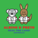 Albino and Preto Heal The Land Kangaroo Tee • Black • Large (L) • BRAND NEW
