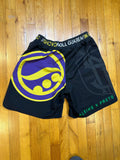 Shoyoroll OG Purple Logo Shorts with Heatstamps • Black • Medium • GENTLY USED