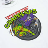 Albino and Preto Teenage Mutant Ninja Turtles Grapplers Tee White • M • NEW