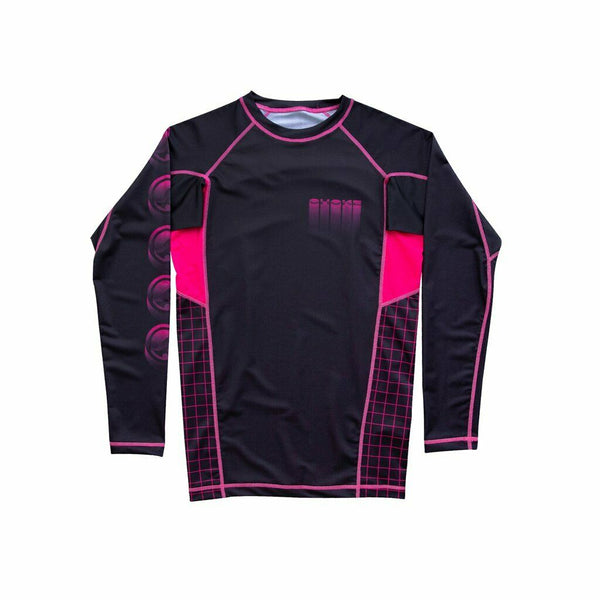 Shoyoroll Wireframe Rash Guard LS • Black/Pink • XL • BRAND NEW