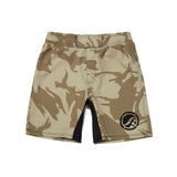 Shoyoroll Training Fitted Shorts • Tan Camo • Large • BRAND NEW